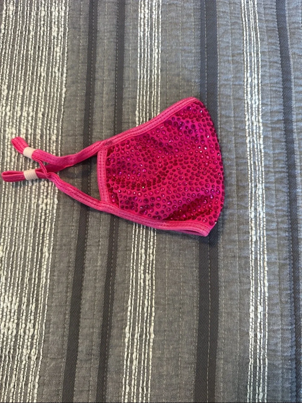 NWOT Sequin Embellished Hot Pink Women's Face Mask